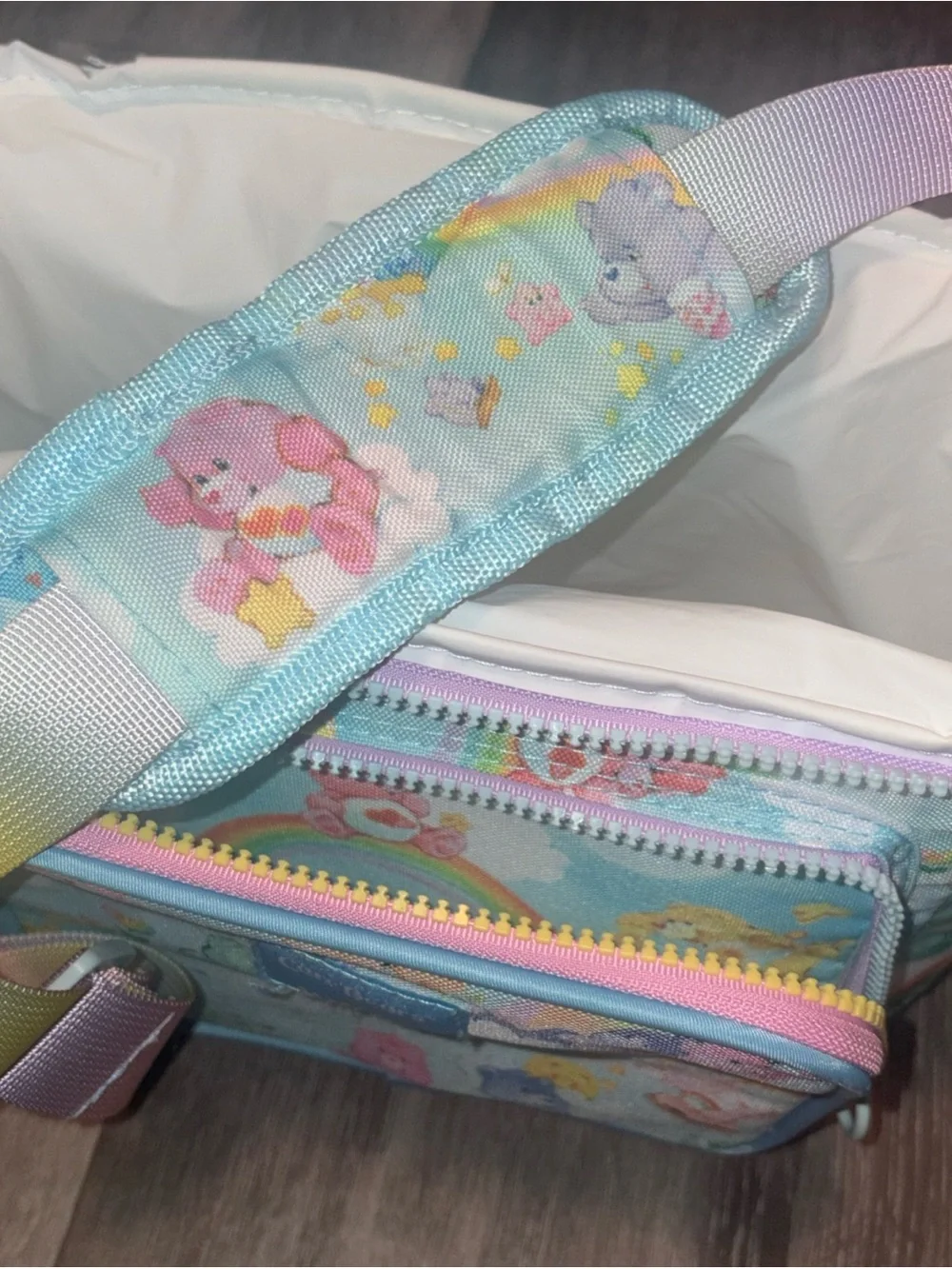 Care Bears x Igloo Cooler Rainbow Ombre Clouds Lunchbox Travel Lunch bag
